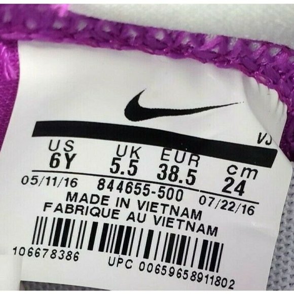 Nike Roshe Two Women's Size 7.5 (6Y) Hyper Purple 844655 500 Roshe Run Athletic - Picture 5 of 8